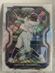 2021 Panini Prizm Taylor Trammell #29 RC White Wave Rookie Seattle Mariners